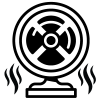 service fan icon - odor free