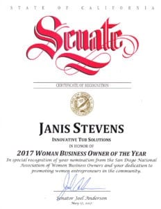 Senate NAWBO certificate 2017