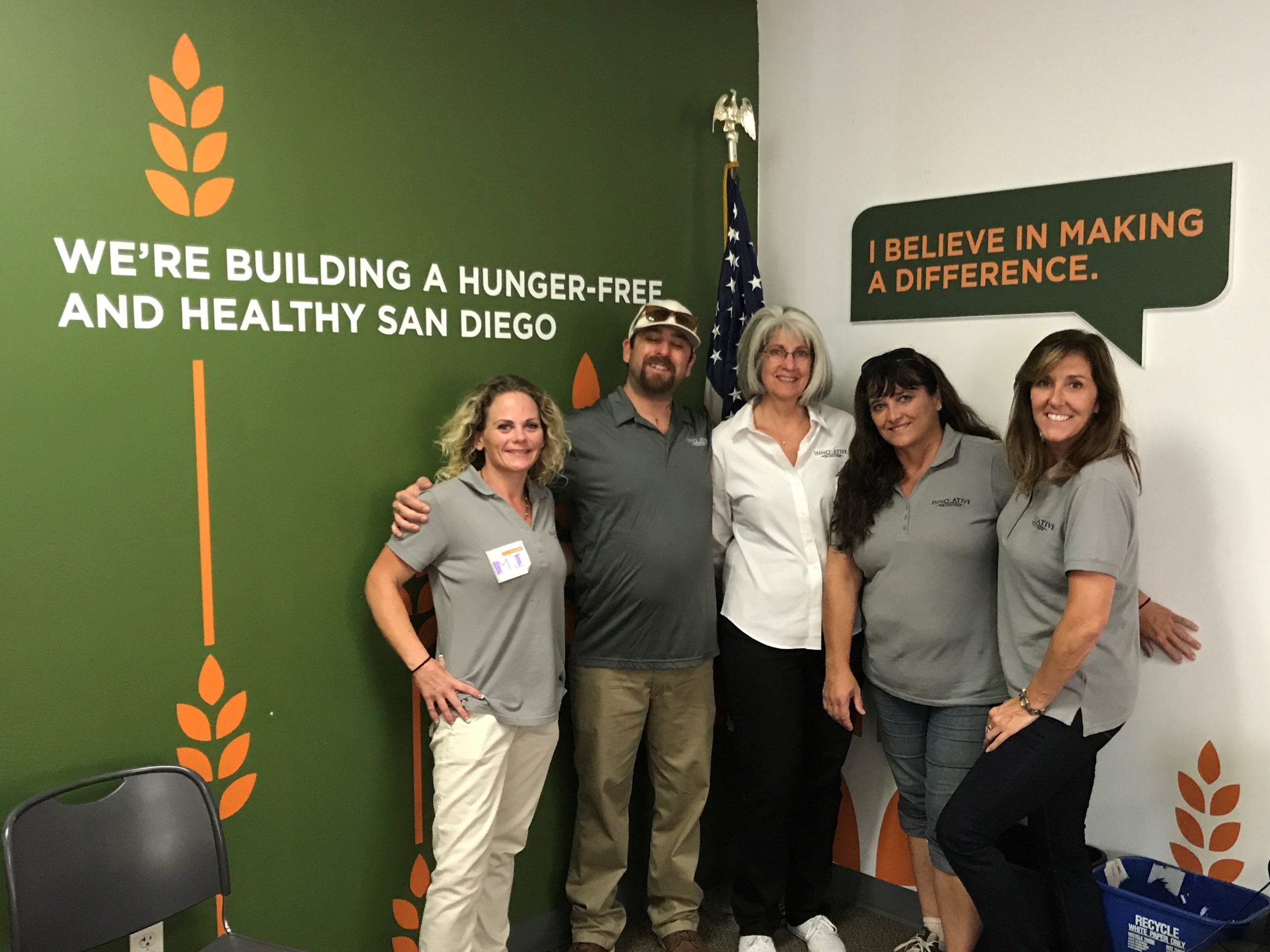 team pic at Feeding San Diego event