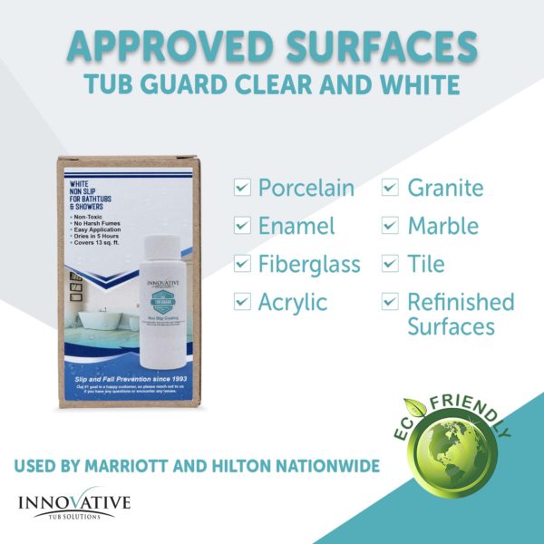 Tub Guard White - Approved Surfaces